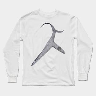 blue whale Long Sleeve T-Shirt